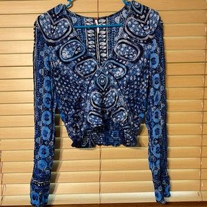 FREE PEOPLE crop long sleeve